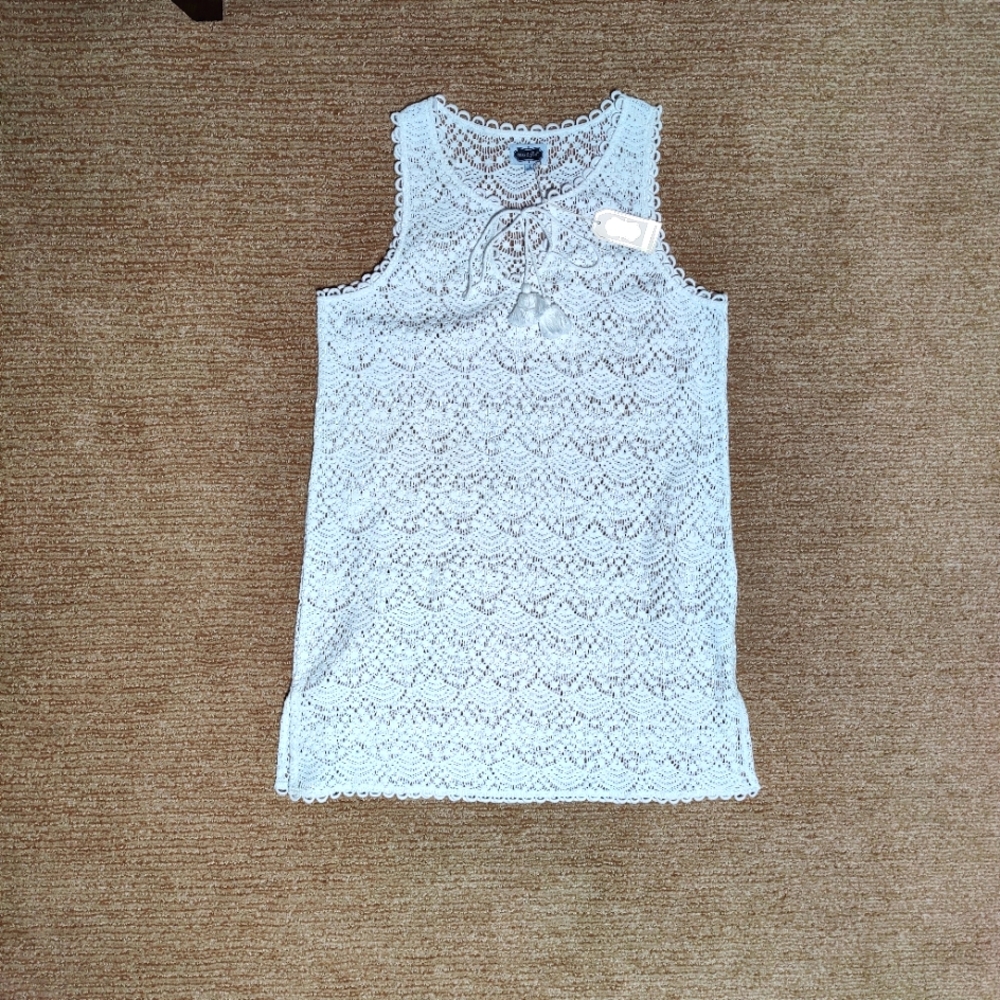 Mud Pie cotton see thru dress, or coverup.